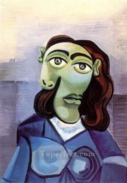 Retrato Dora Maar con ojos azules 1939 cubismo Pablo Picasso Pinturas al óleo